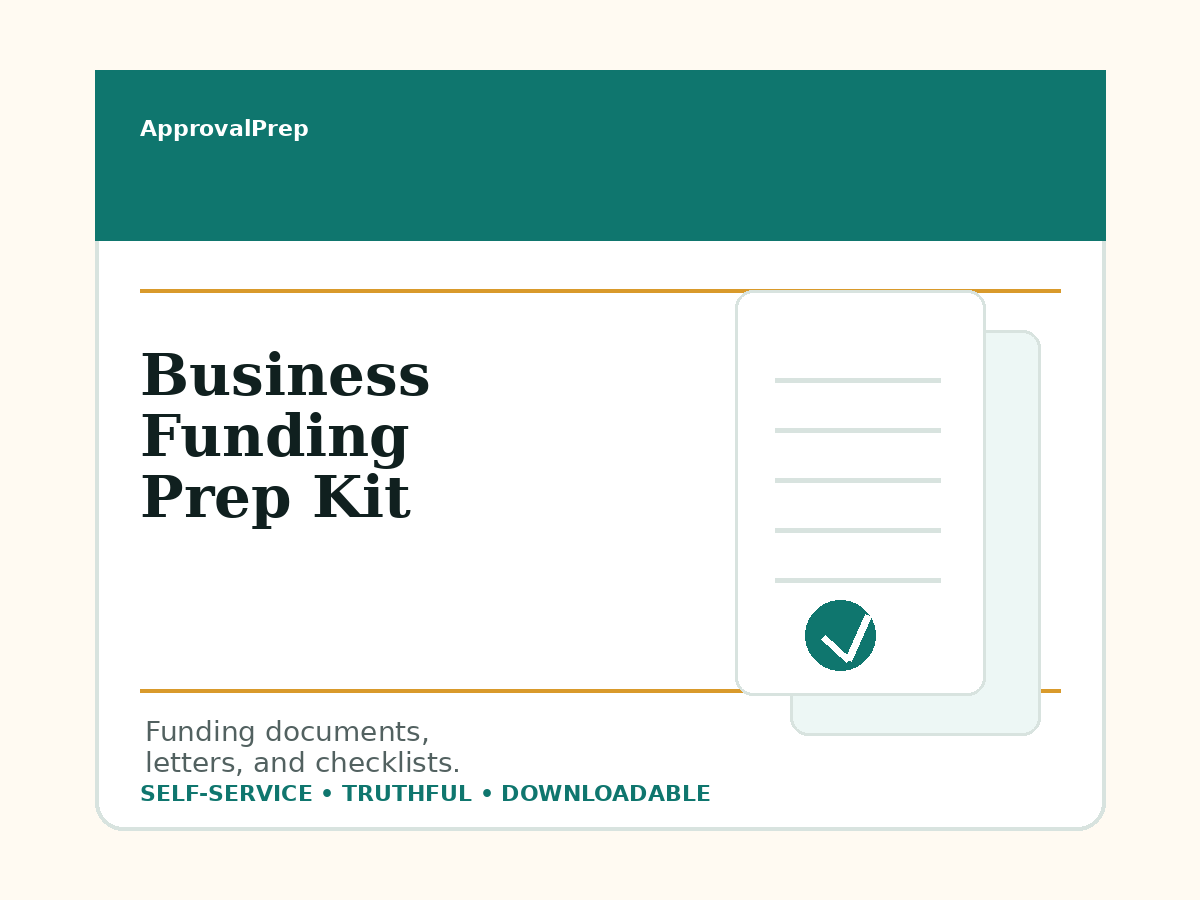 Business Funding Prep Kit product image