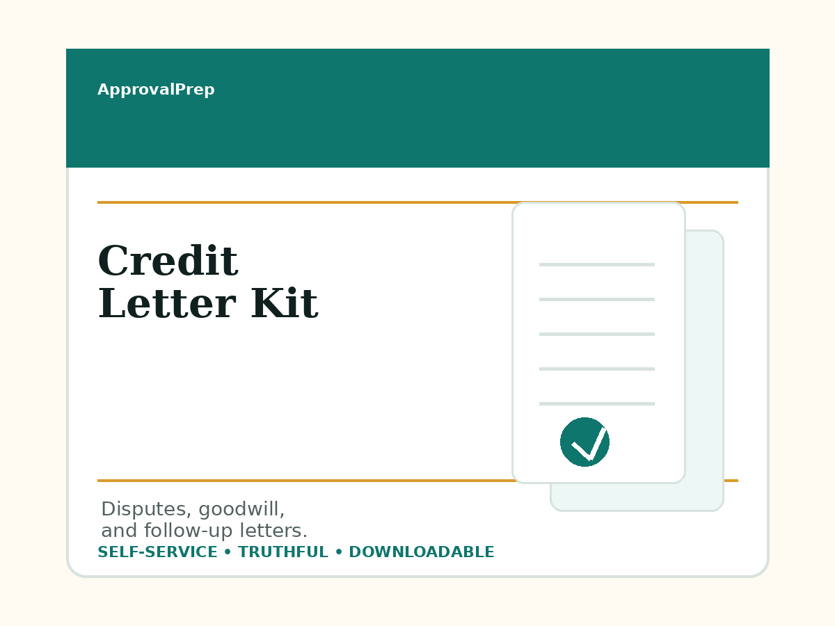 Credit Letter Kit product image